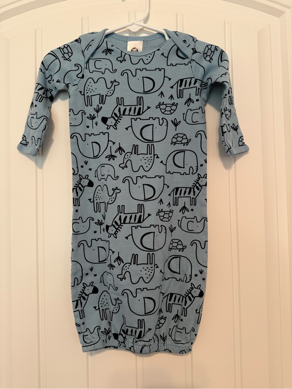 Gerber Light Blue Animal Print Sleep Gown